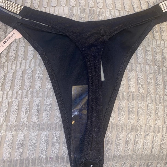 Victoria's Secret Black Sparkle Thong - Picture 5 of 7